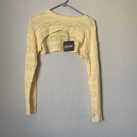 Yellow Crop Long Sleeve - Picture 3 of 3